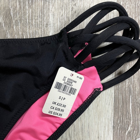 Victoria’s Secret Pink black bikini, size S. - Picture 2 of 5